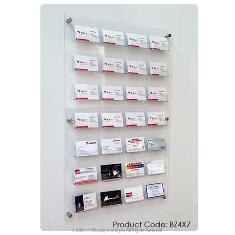 wall business card holder display.